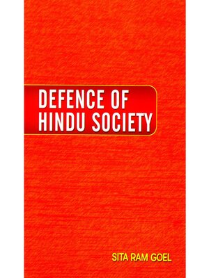 cover image of Defence of Hindu Society